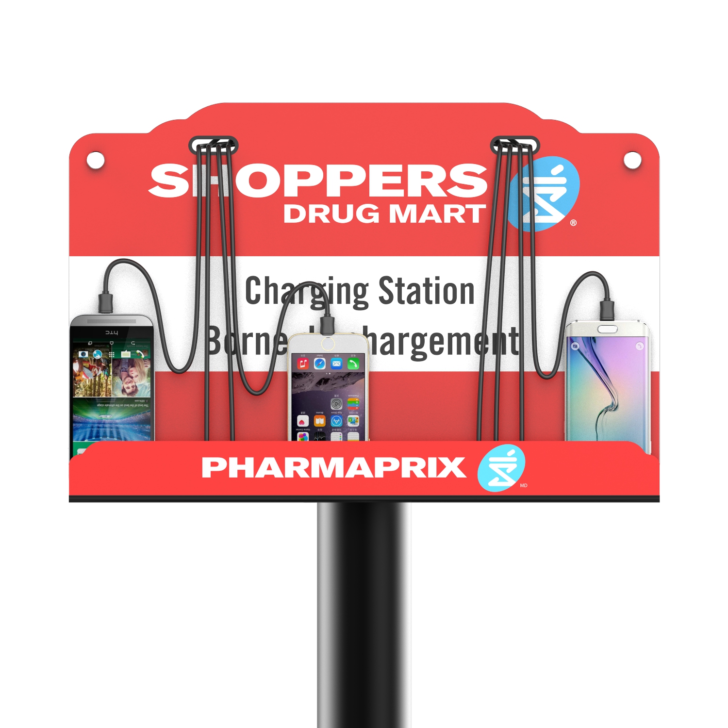 Mobeile phone charging station with customized artwork UC-02