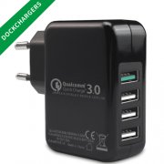  Travel wall charger with QC3.0 and 4 USB ports